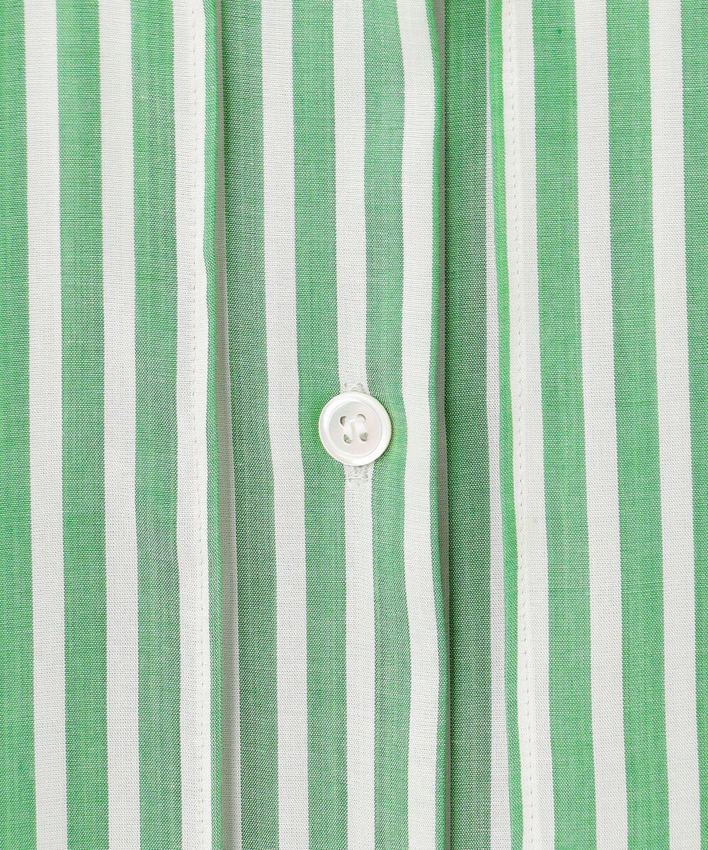ICB 【洗える】キュプラローンストライプ シャツ 
