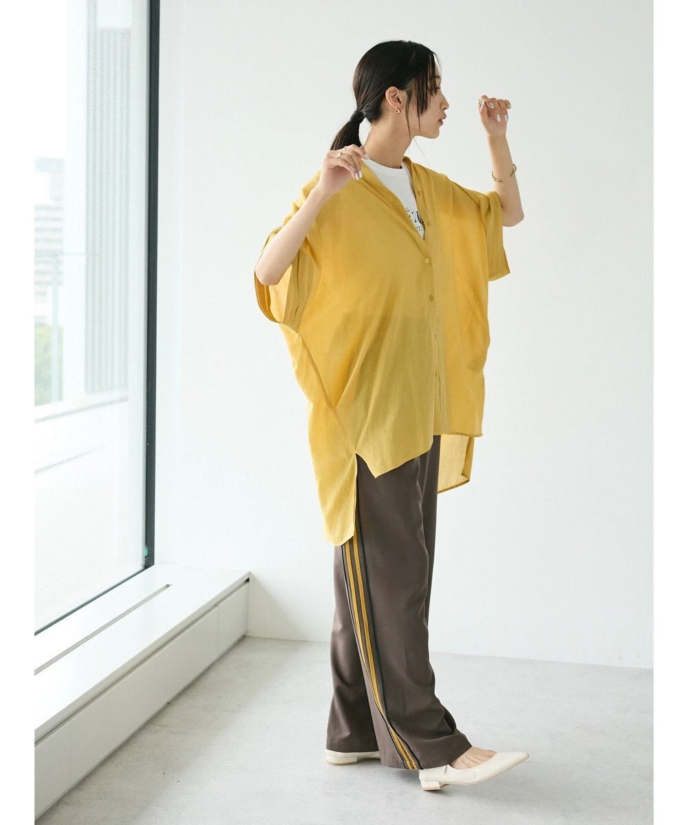 CRAFT STANDARD BOUTIQUE ヴィンテージボイルミルフィーユ襟付きシャツチュニック 