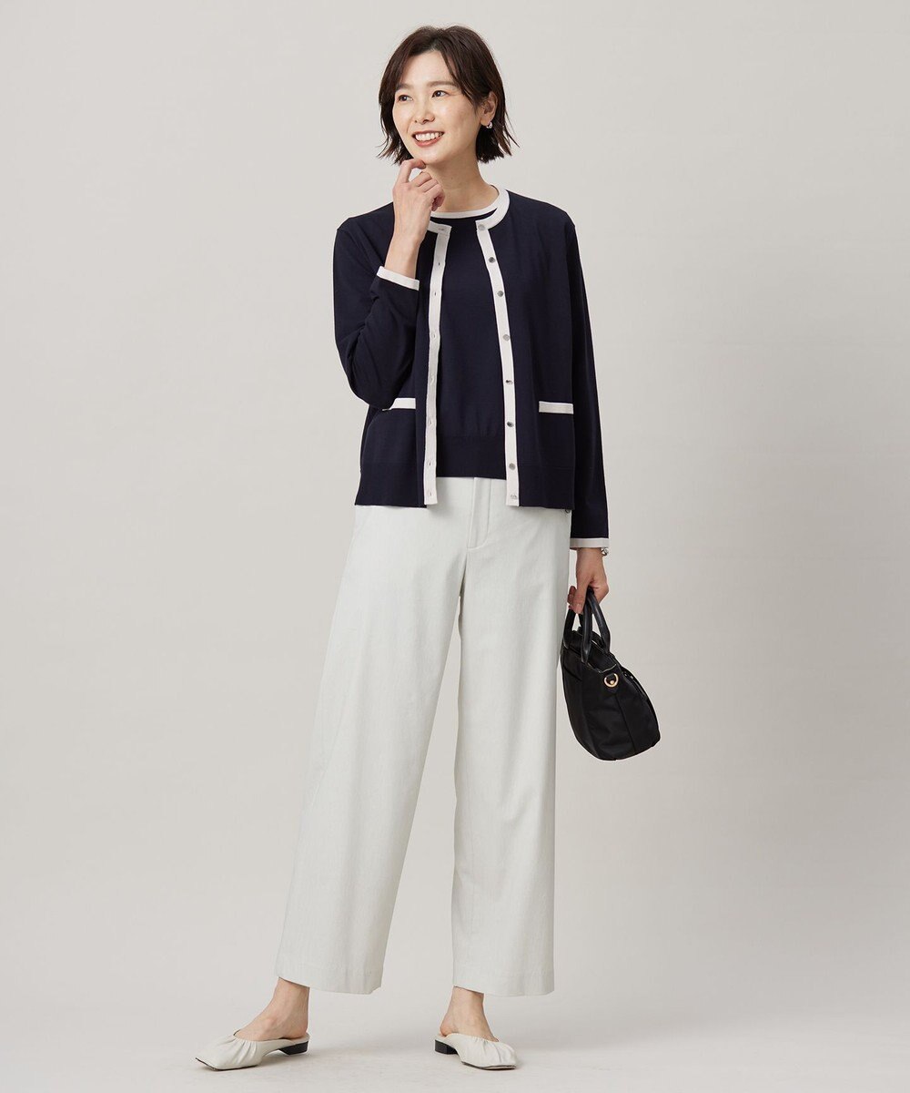 J.PRESS LADIES L 【洗える・ニットセット】TRIM TWIN ニット 