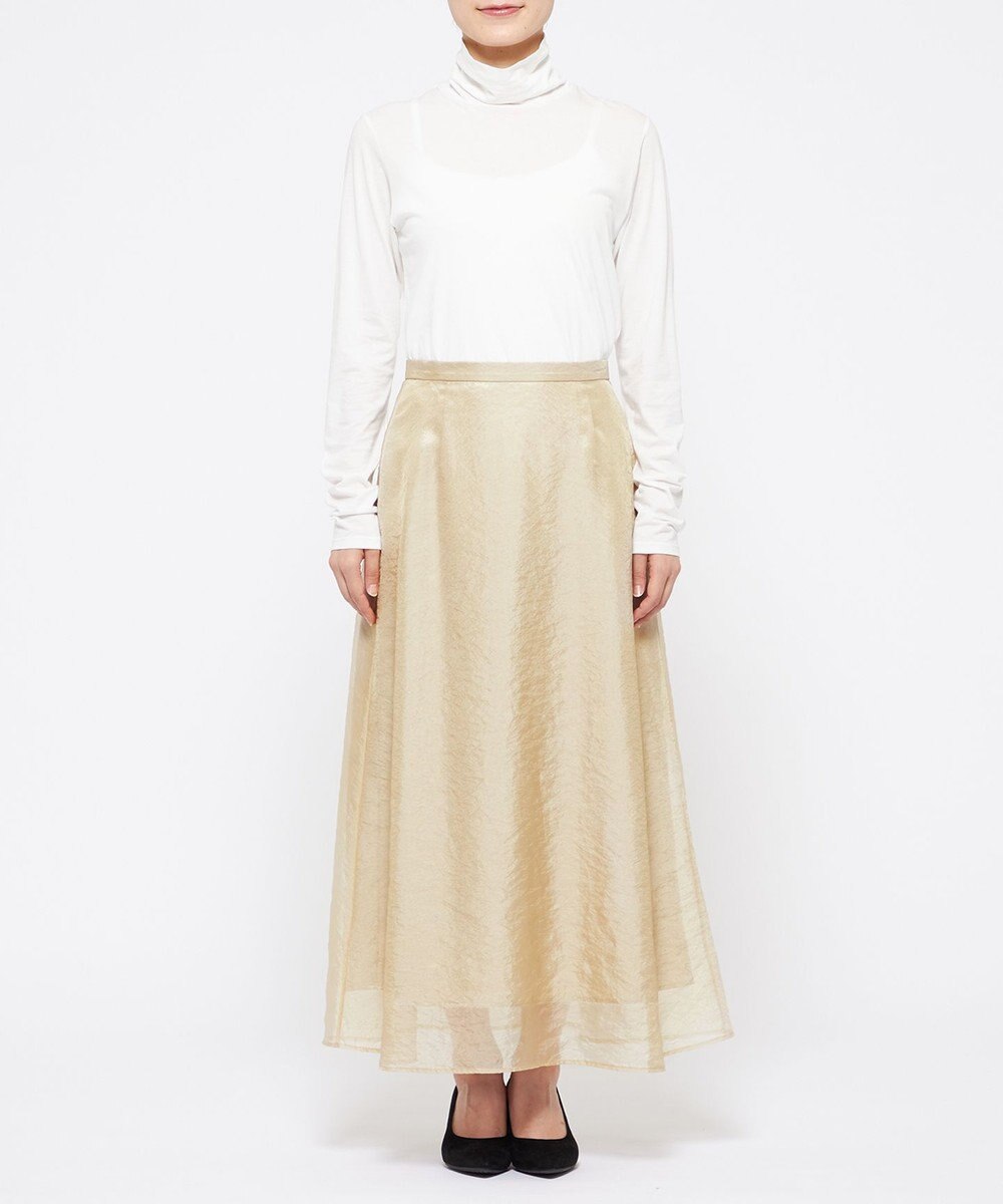 uncrave 【手洗い可】リンクルオーガンジー フレアスカート（uncrave STANDARD） 