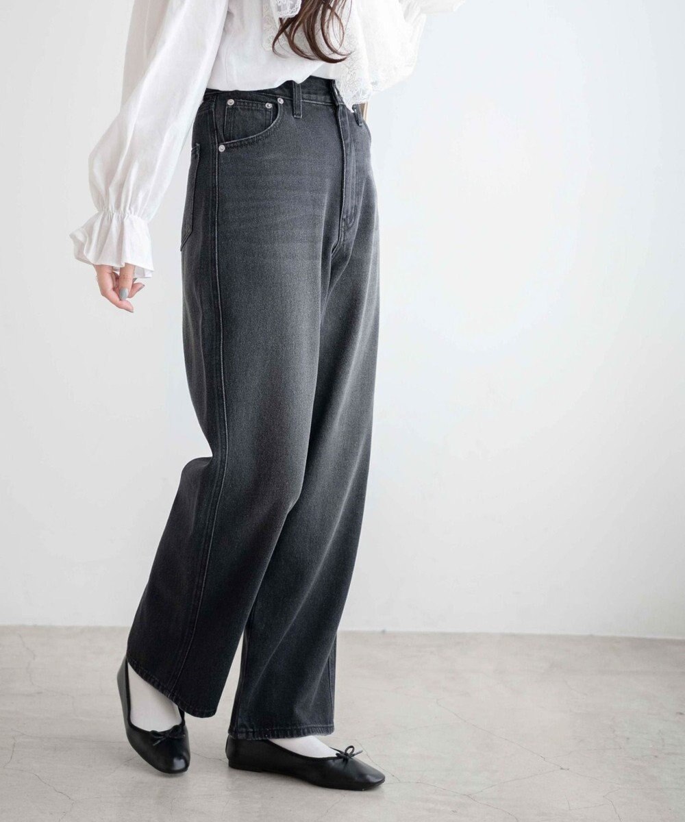 WEGO ルーズストレートデニムパンツ 