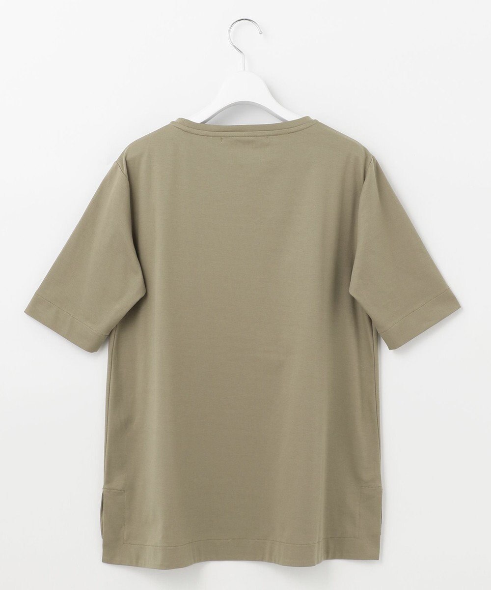 自由区 【洗える】エンブロイダリー フロントデザイン Tシャツ 