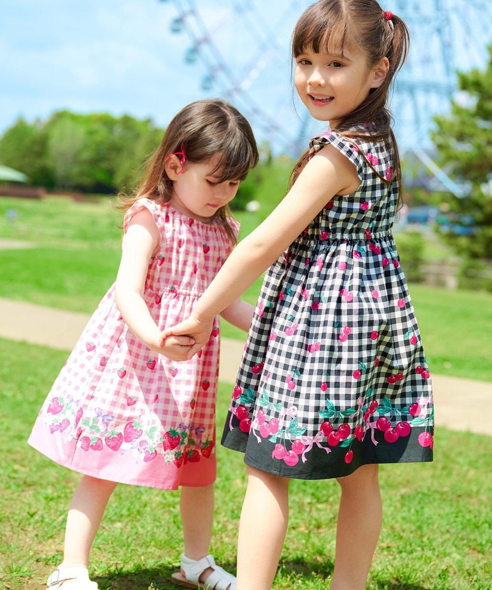 ANY KIDS 総柄 サマーワンピース 