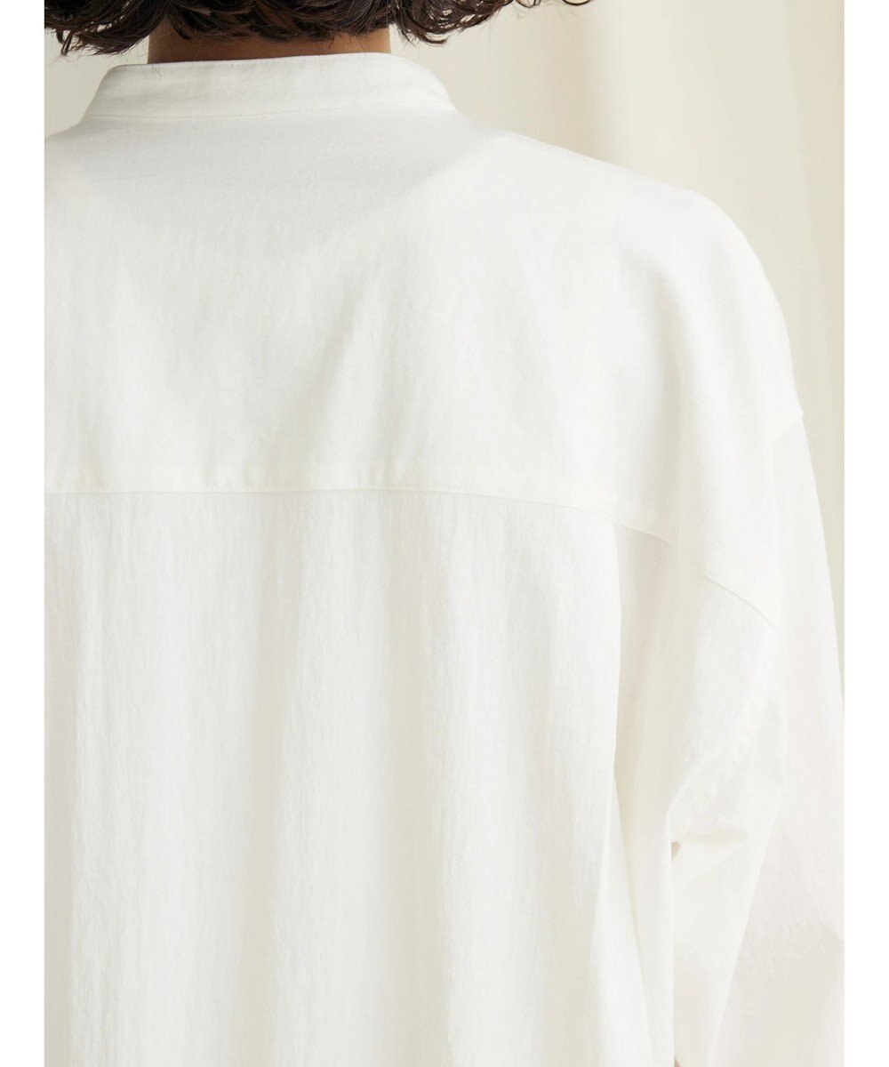 CRAFT STANDARD BOUTIQUE レーヨンデシンバンドカラーシャツ 