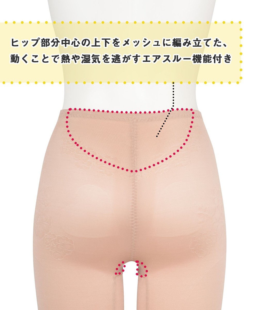 Wing ガードル 【キュッとアップパンツ】 ヒップをまるくメリハリあるラインに ラクにおなか押さえ ロング丈 KQ0745 ウイング／ワコール 