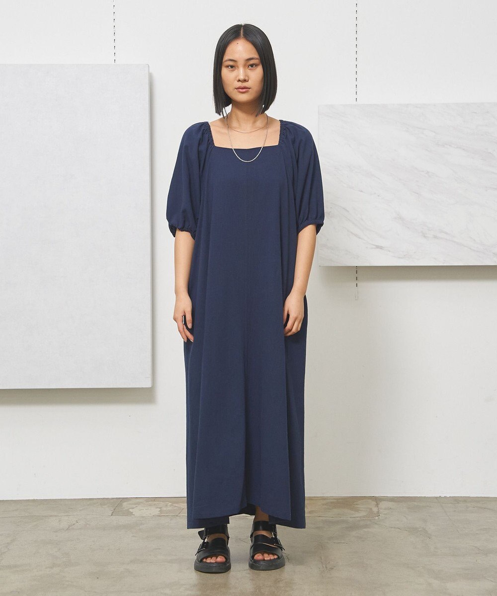 J.PRESS YORK STREET 【WOMEN】コットンワッシャーリラックス ワンピース 