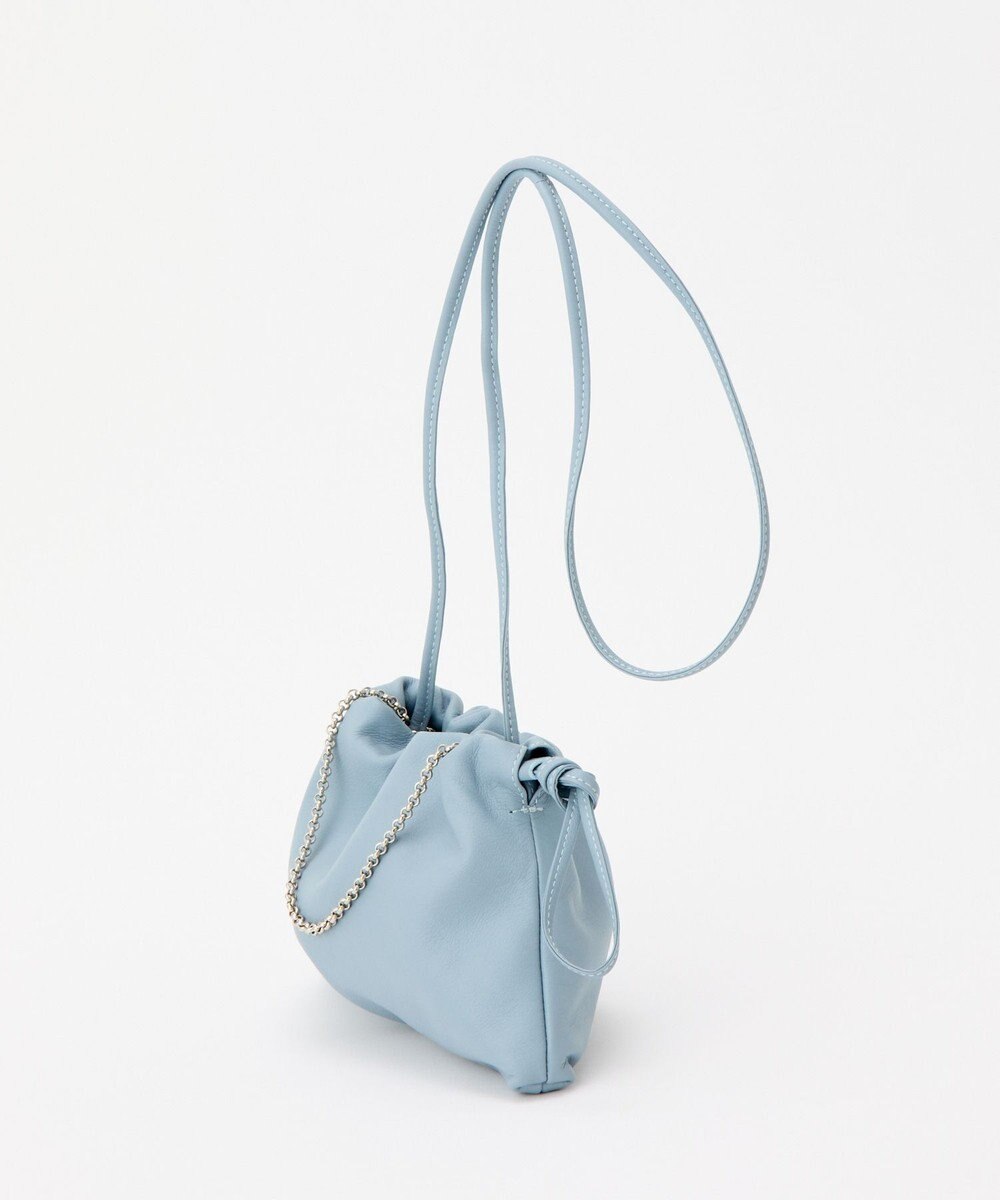 russet レザー巾着ミニショルダーバッグ(CE-1637) 