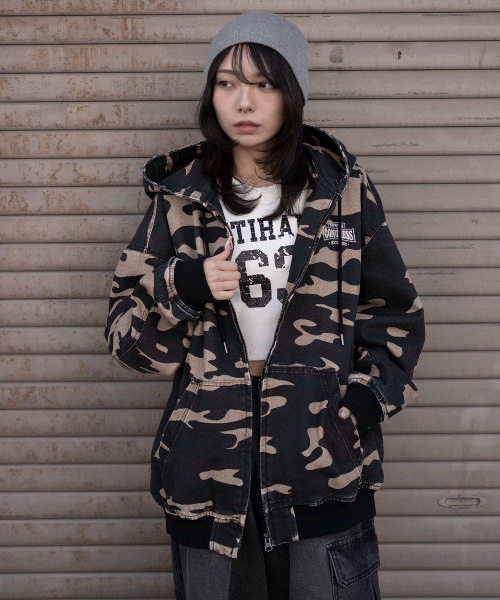 WEGO 【ユニセックス着用ITEM】ワーカーズフードブルゾン 