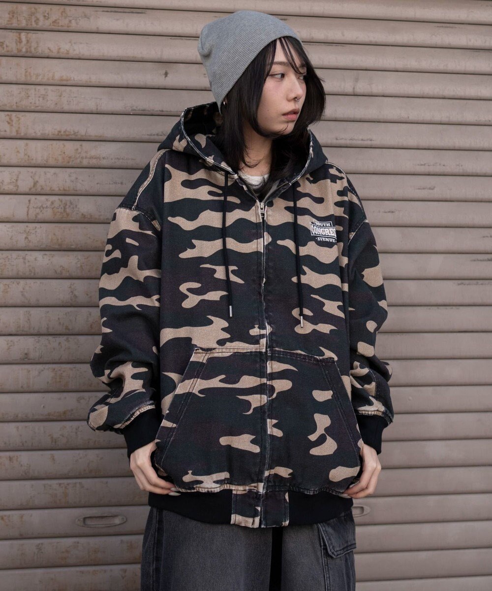 WEGO 【ユニセックス着用ITEM】ワーカーズフードブルゾン 