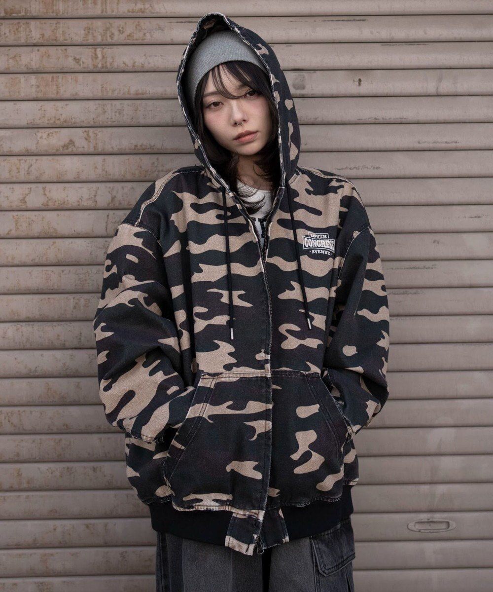 WEGO 【ユニセックス着用ITEM】ワーカーズフードブルゾン 