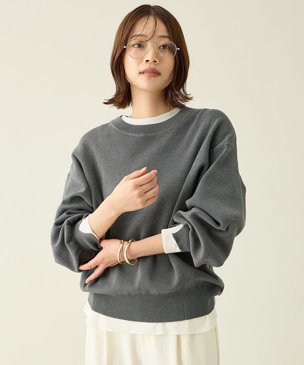 ANY スウェットライクニット 