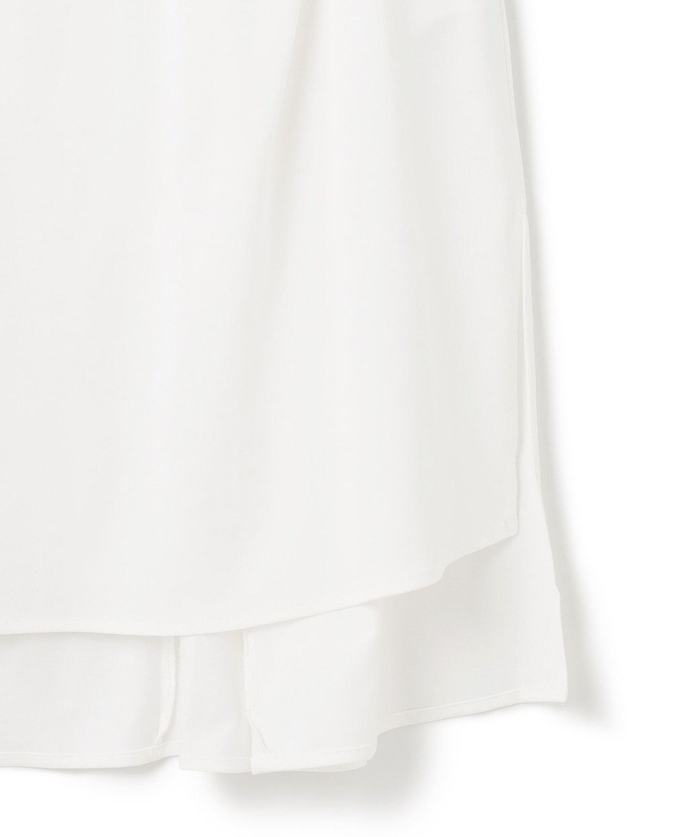 23区 L 【洗える】コンパクトヤーン フレアデザイン ノースリーブ カットソー 