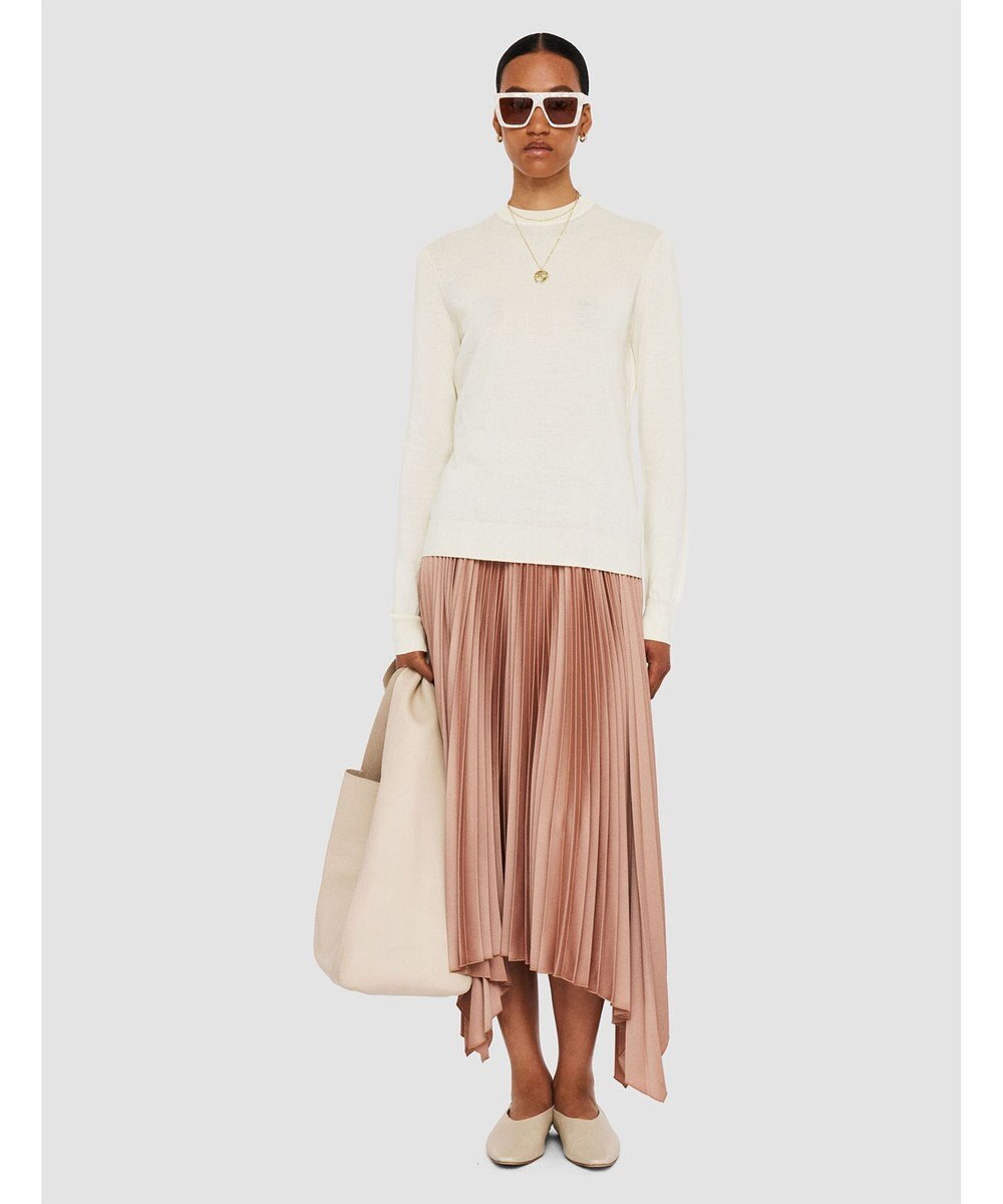 JOSEPH 【洗える】コットンカシミヤ　ラウンドネックニット 