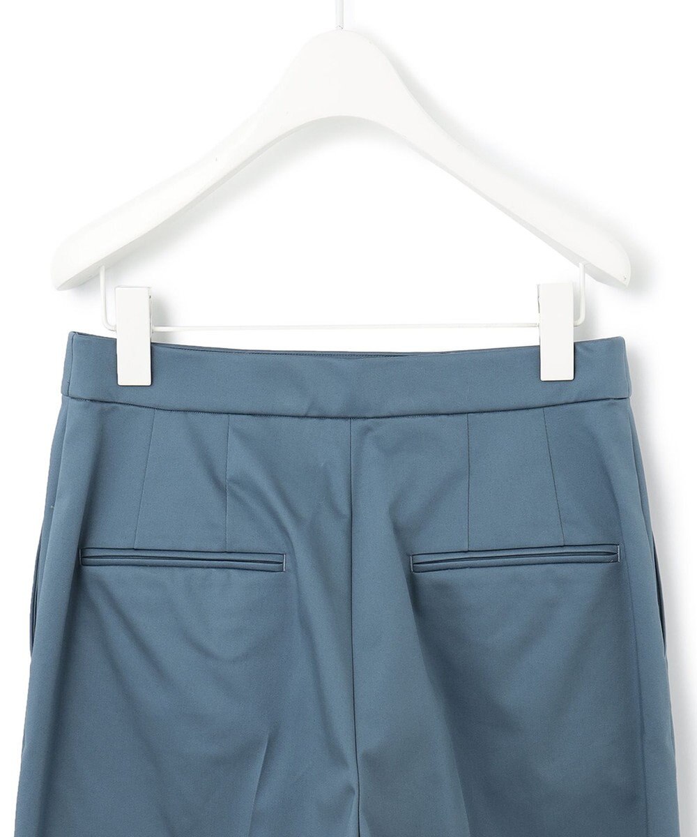 ICB 【洗える】T/Cストレッチサテン ワイドパンツ 