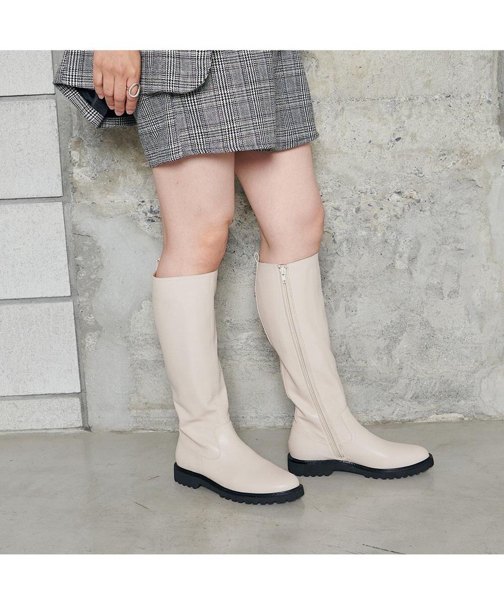 MODE ET JACOMO <carino>【レイン対応】タンクソールロングブーツ 