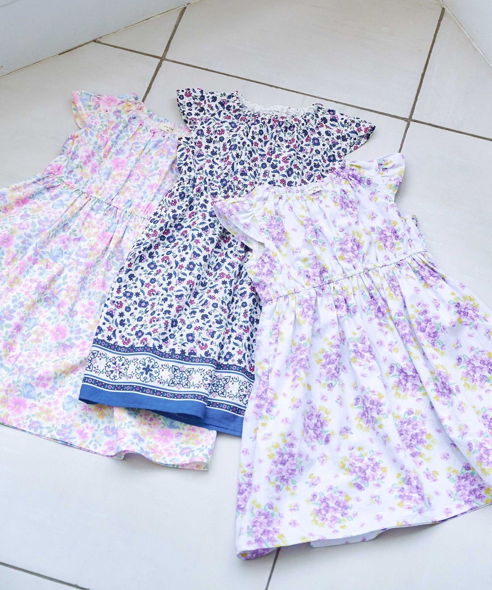 ANY KIDS 総柄 サマーワンピース 