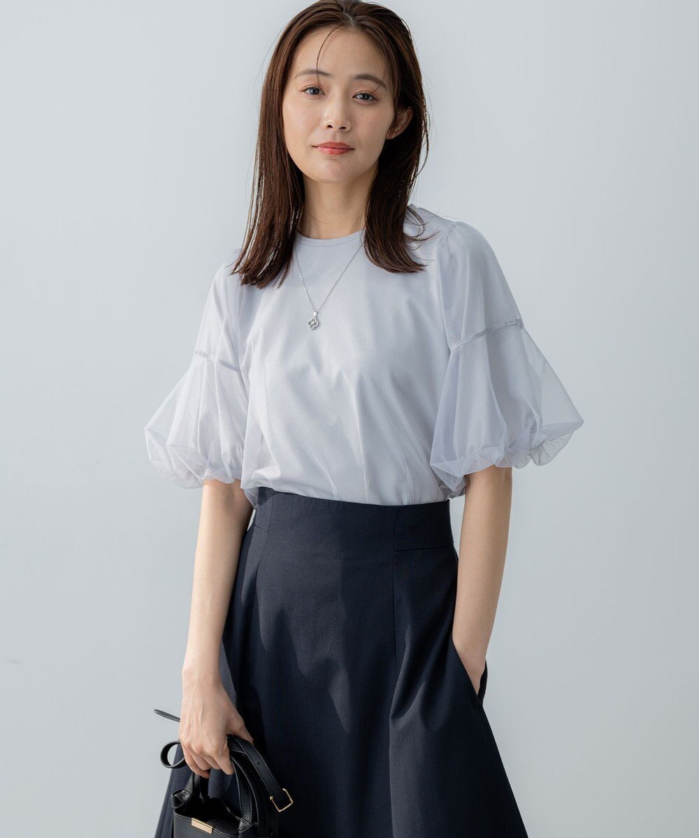 組曲 L 【VERY掲載・WEB限定】チュールカバー カットソー 