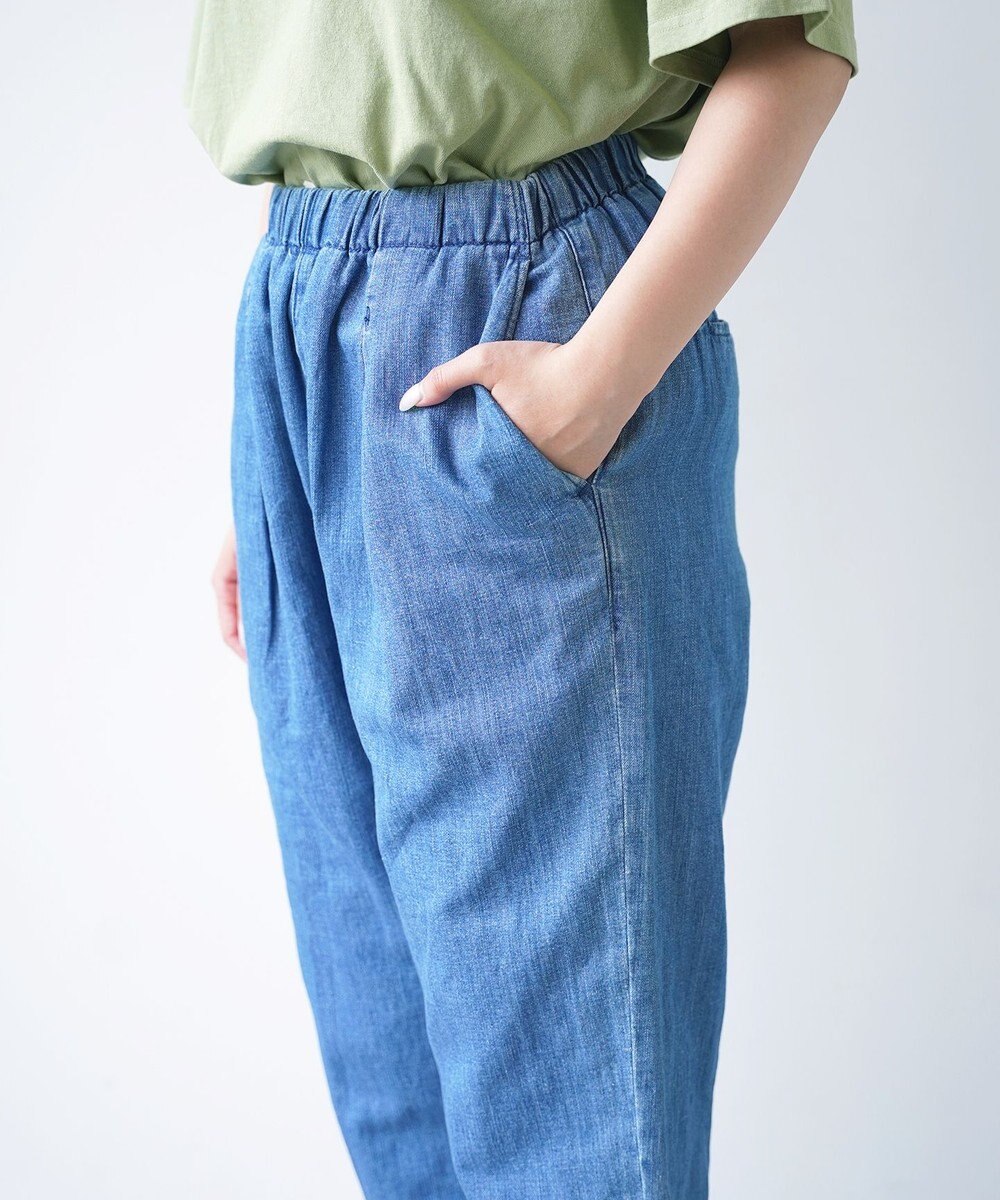caqu FS linen cropped tapered pants クロップド丈 リネンイージーパンツ 