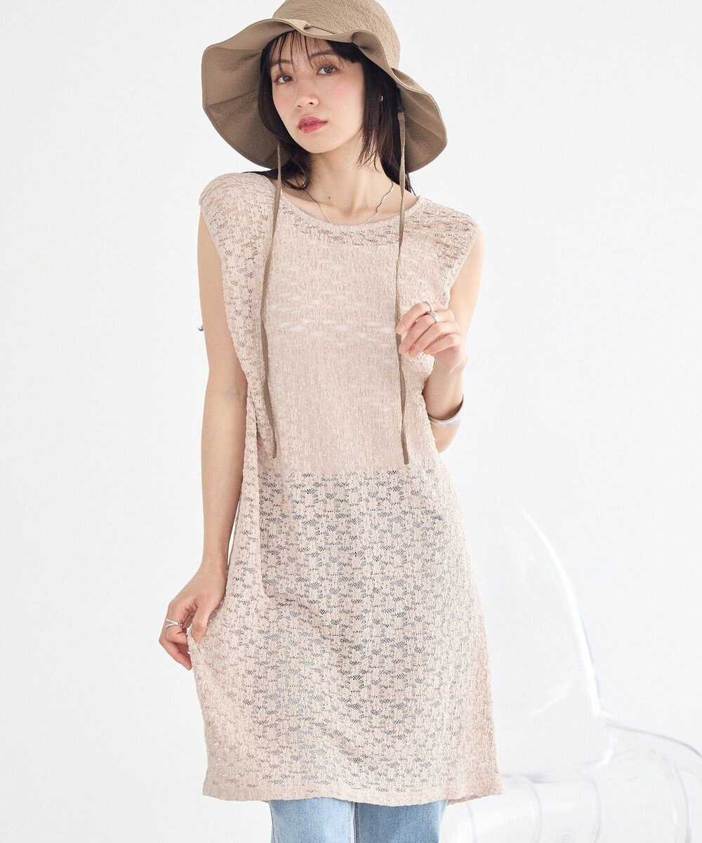 earth music&ecology 【2WAY】レースギャザーワンピース 