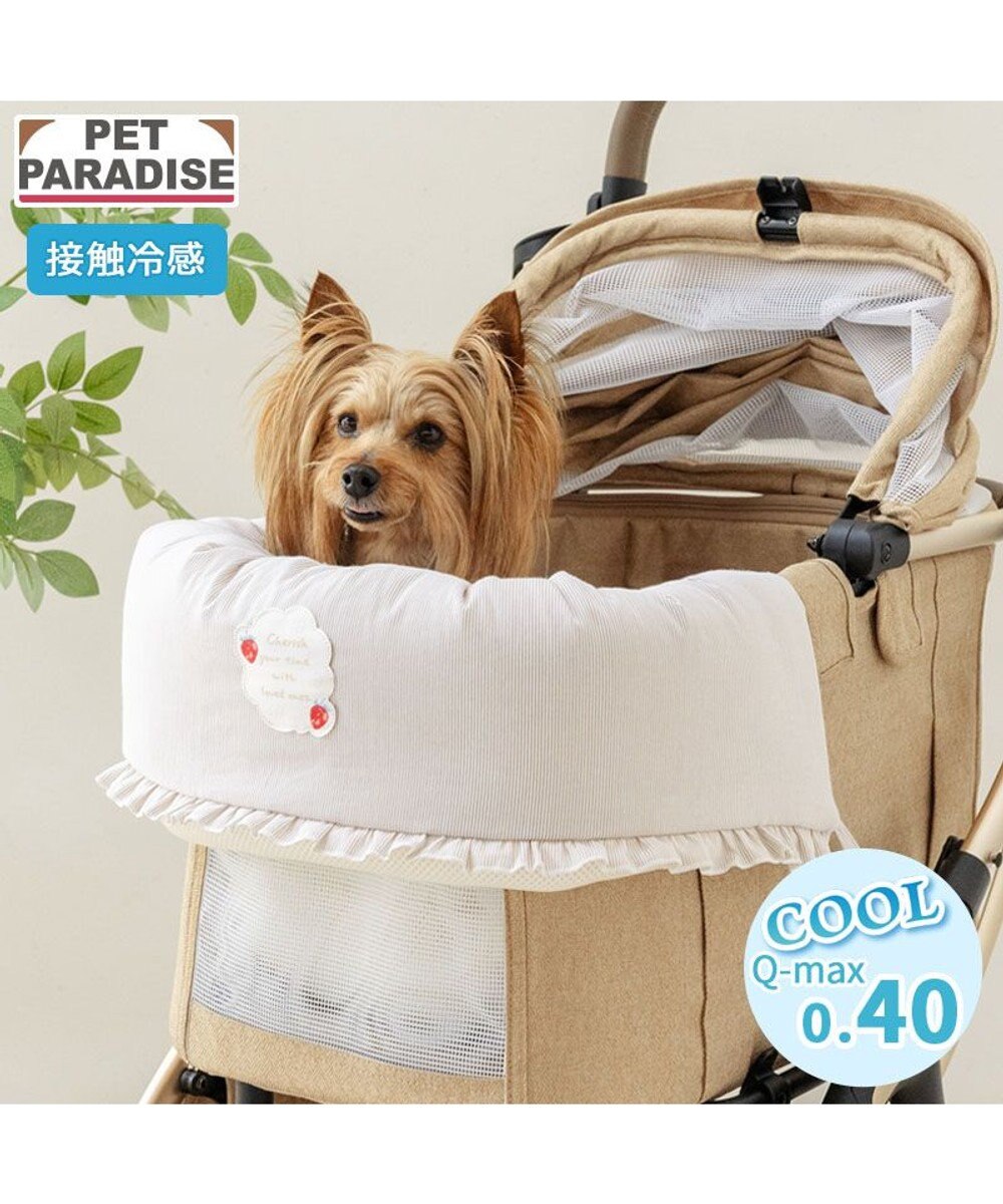 PET PARADISE ペットパラダイス クール カート用 クッション 《苺花柄》 