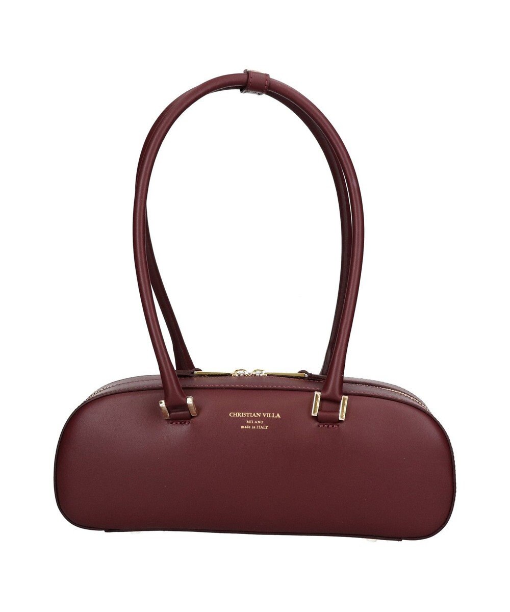 INTER-CHAUSSURES 【CHRISTIAN VILLA】レザーワイドスモールショルダーバッグ 