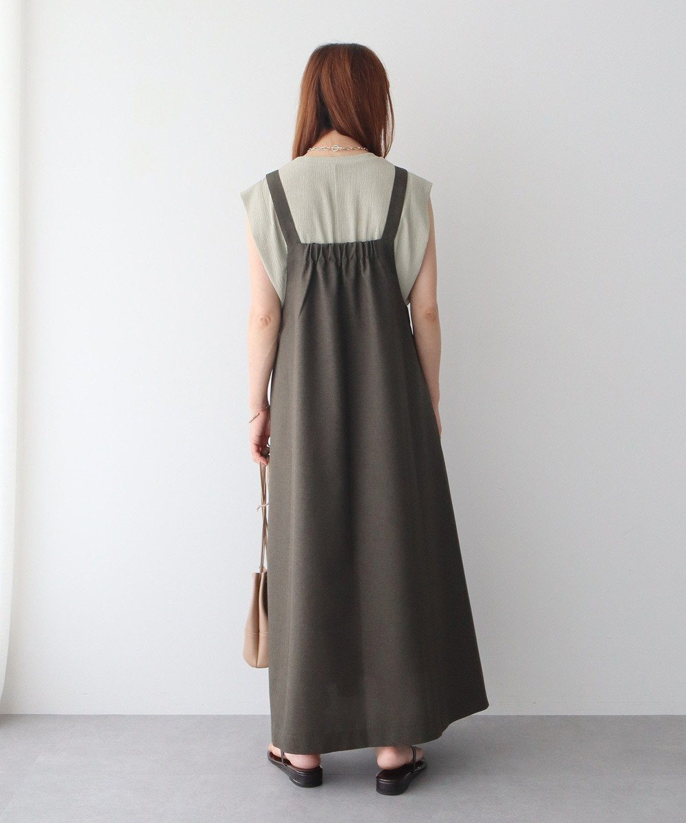 CRAFT STANDARD BOUTIQUE リネンライクフレアジャンパースカート 