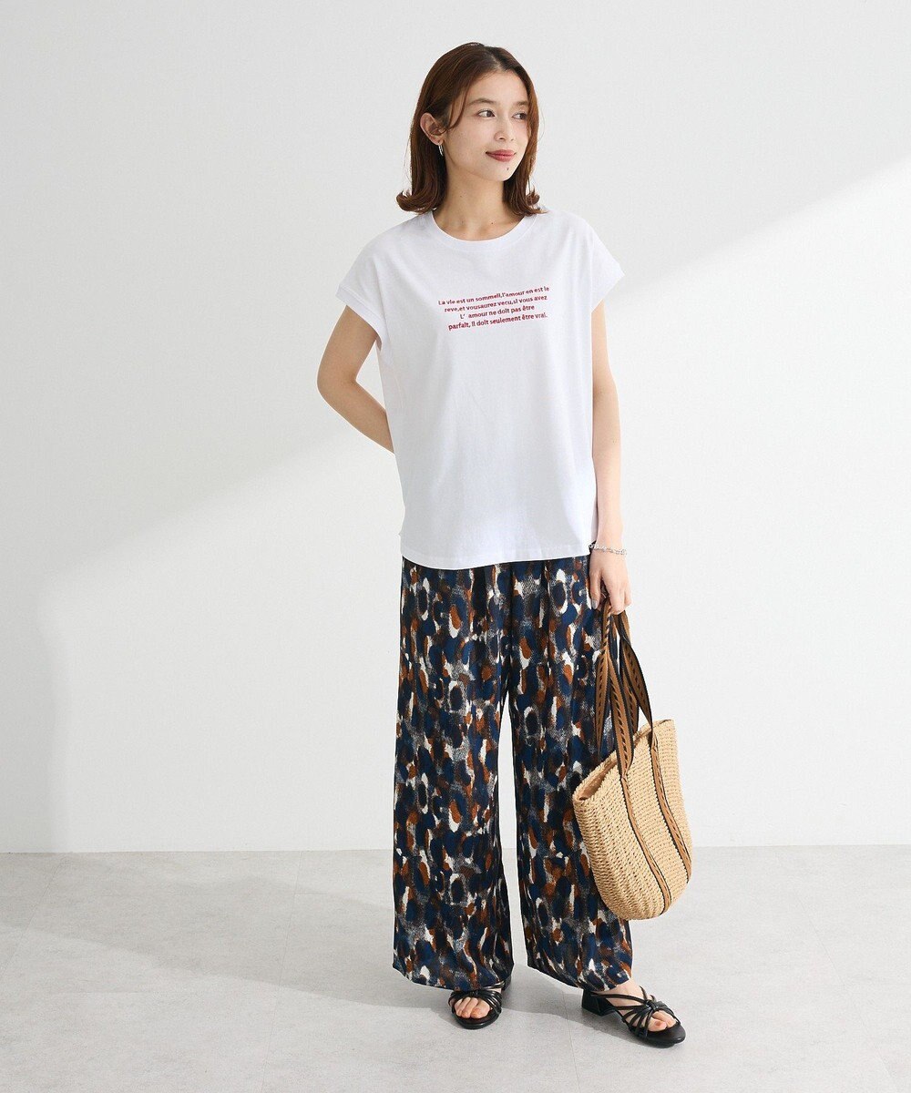 Green Parks ・ｓｗｉｎｇ　ｂｙ　フレンチスリーブ刺繍ＴＥＥ 