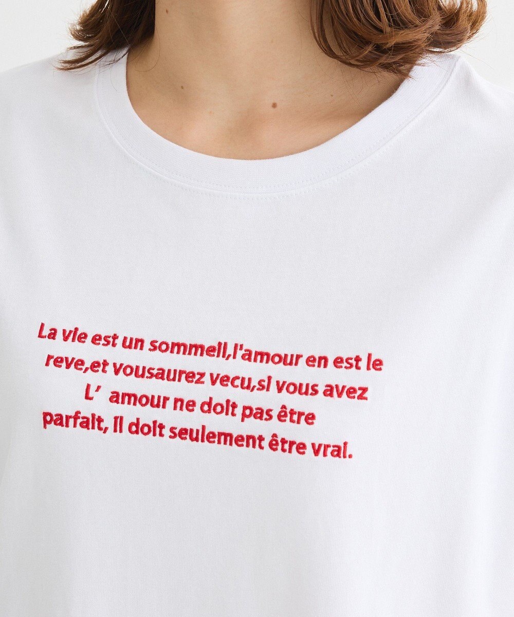 Green Parks ・ｓｗｉｎｇ　ｂｙ　フレンチスリーブ刺繍ＴＥＥ 