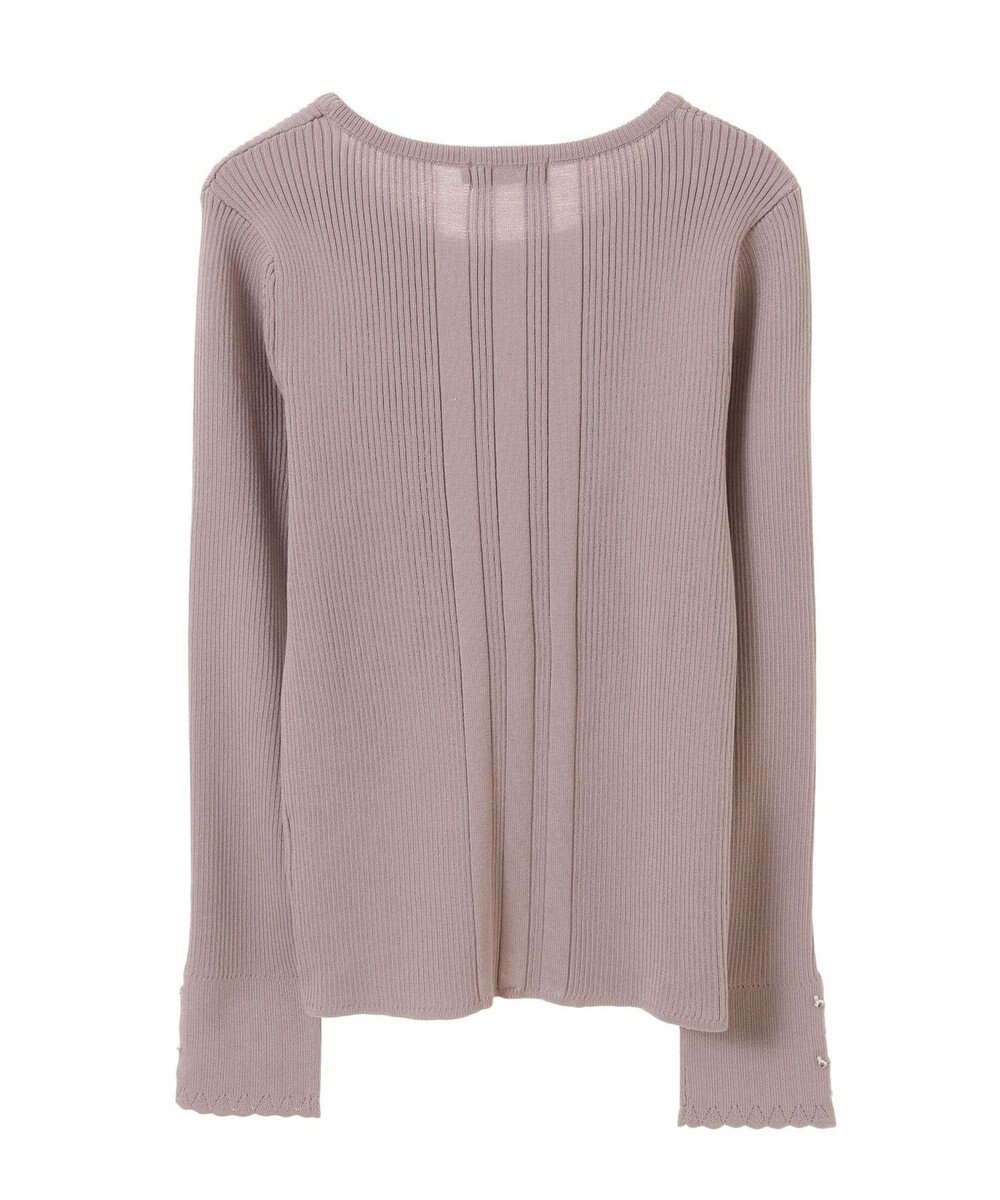 earth music&ecology パール＆ビジュースリーブプルオーバー 