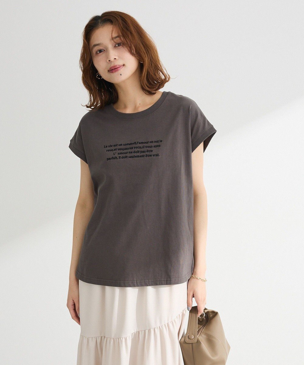 Green Parks ・ｓｗｉｎｇ　ｂｙ　フレンチスリーブ刺繍ＴＥＥ 