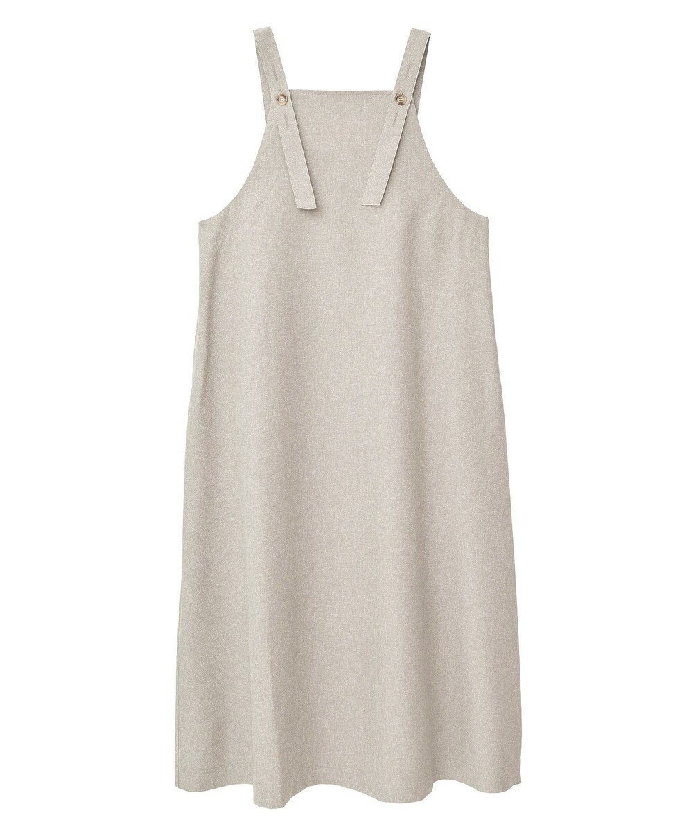 CRAFT STANDARD BOUTIQUE リネンライクフレアジャンパースカート 