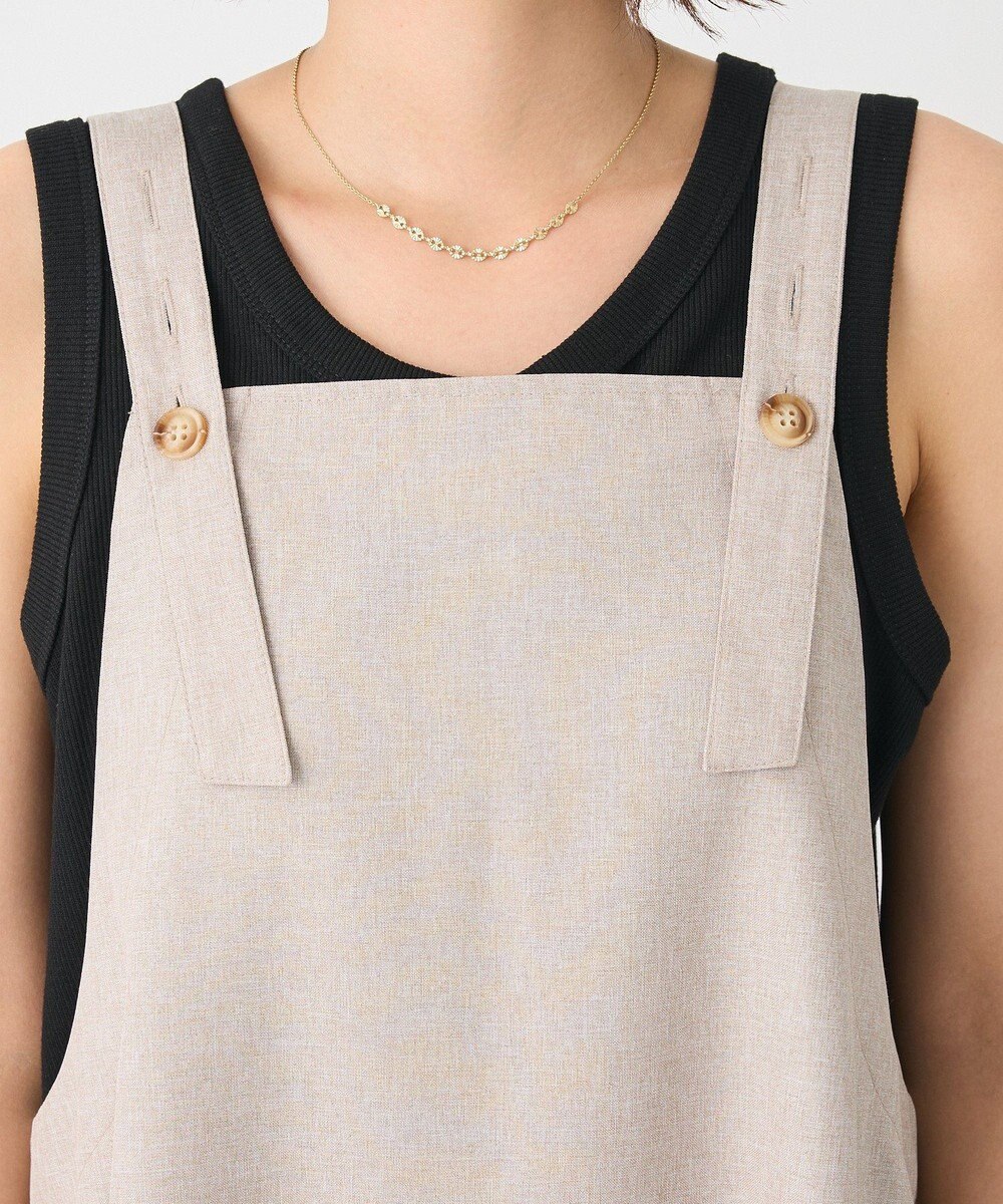 CRAFT STANDARD BOUTIQUE リネンライクフレアジャンパースカート 