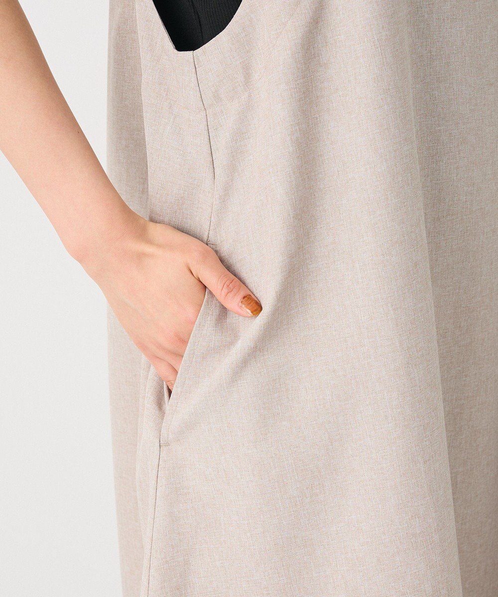 CRAFT STANDARD BOUTIQUE リネンライクフレアジャンパースカート 