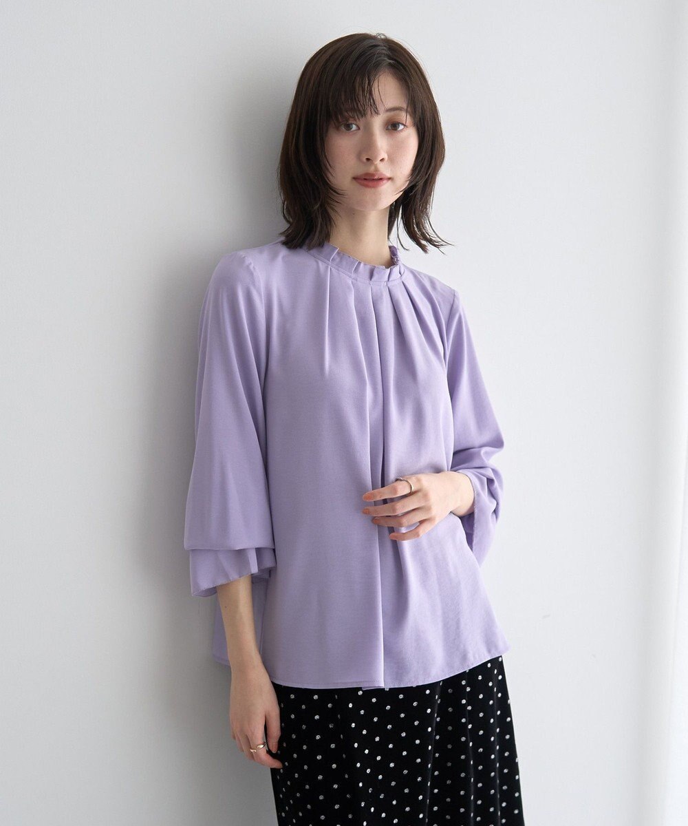 YECCA VECCA タックデザインブラウス 