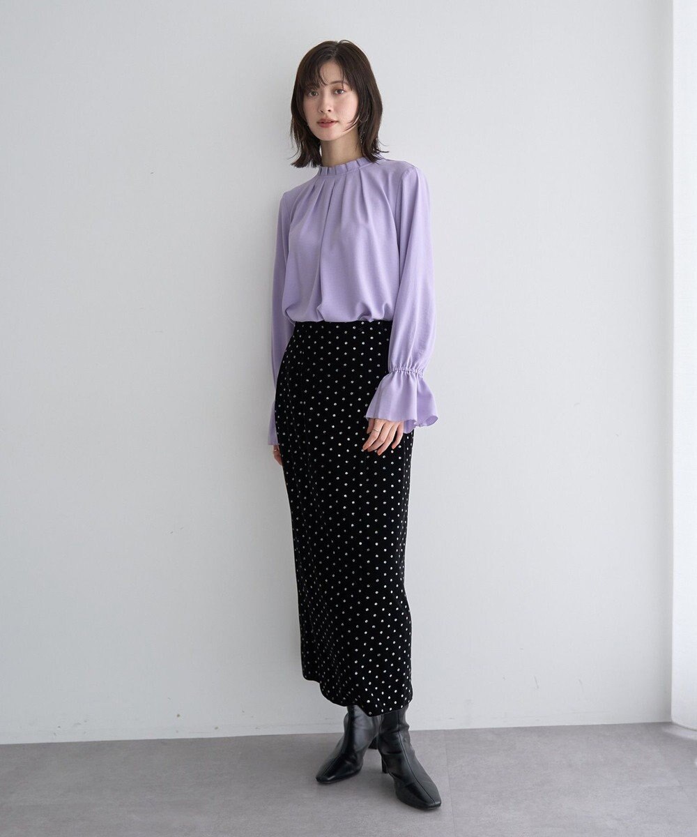 YECCA VECCA タックデザインブラウス 