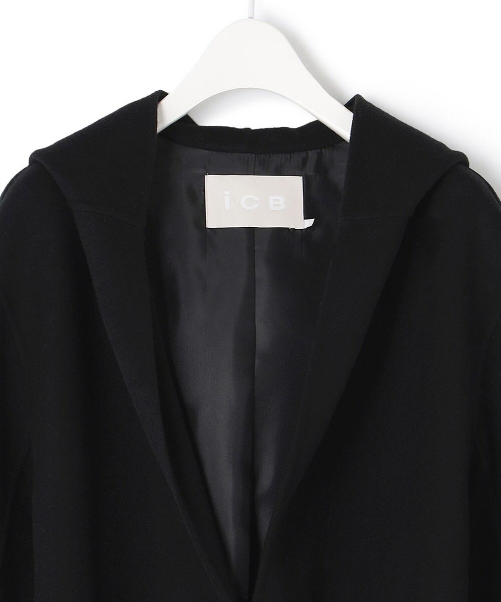 ICB ウールリバーフーデットコート 