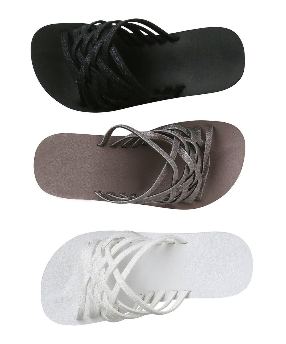 San-ai Resort（三愛水着楽園） 【SALE】グリッター厚底ビーチサンダル【San-ai Resort（サンアイリゾート）】 