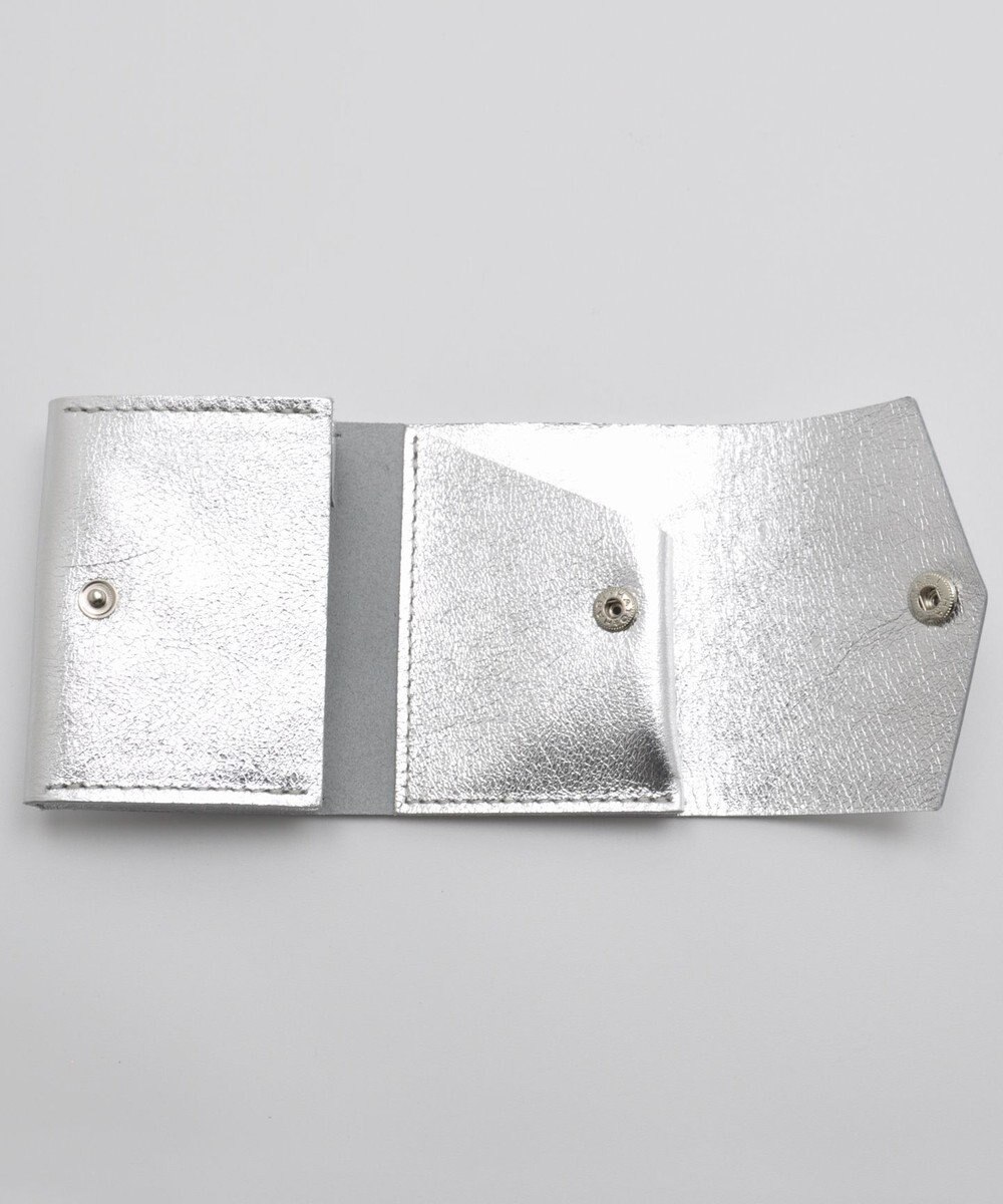 blancle メタリックレザー 三つ折りウォレット 