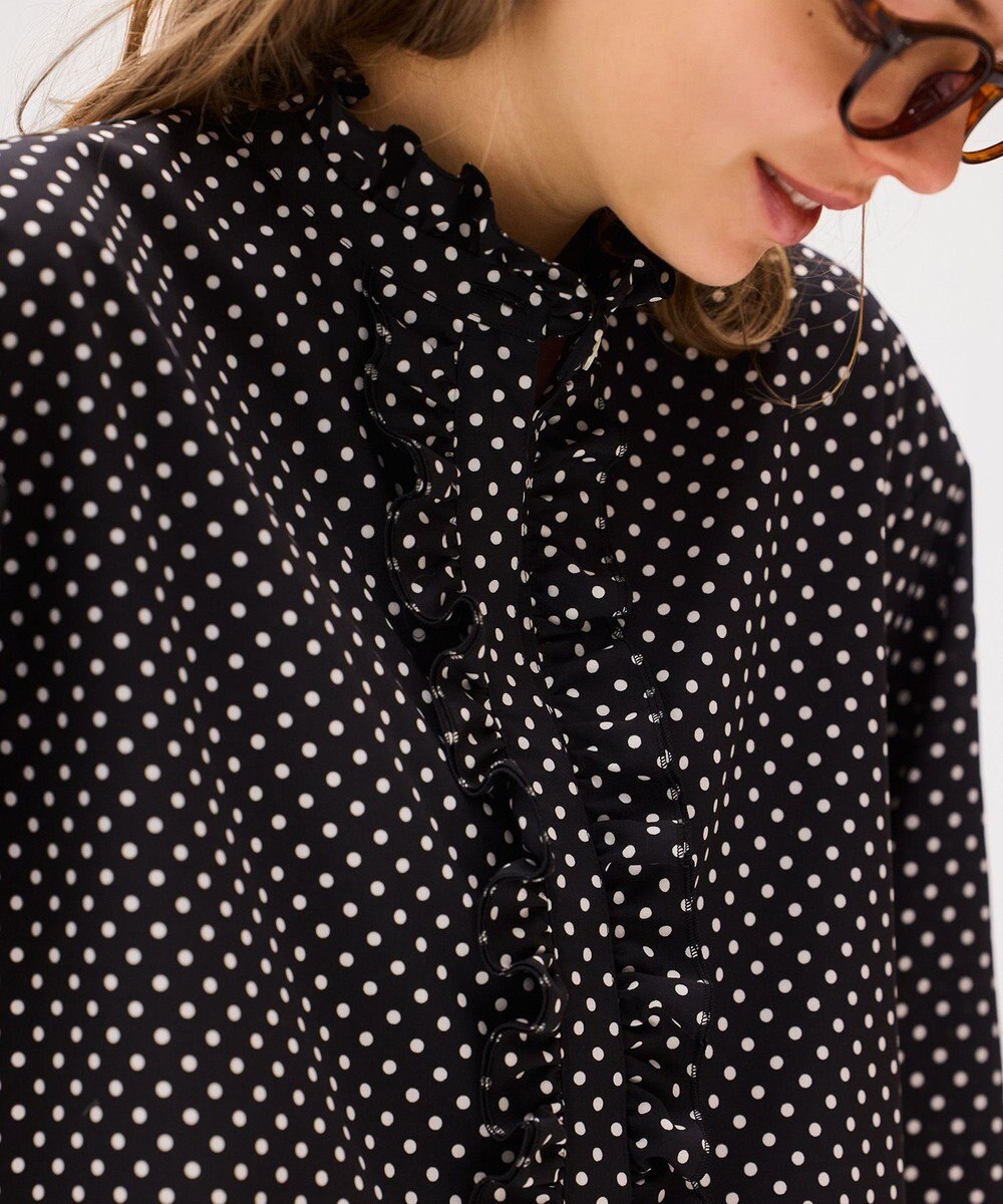 LENO POLKA DOTT BLOUSE / ドットブラウス 
