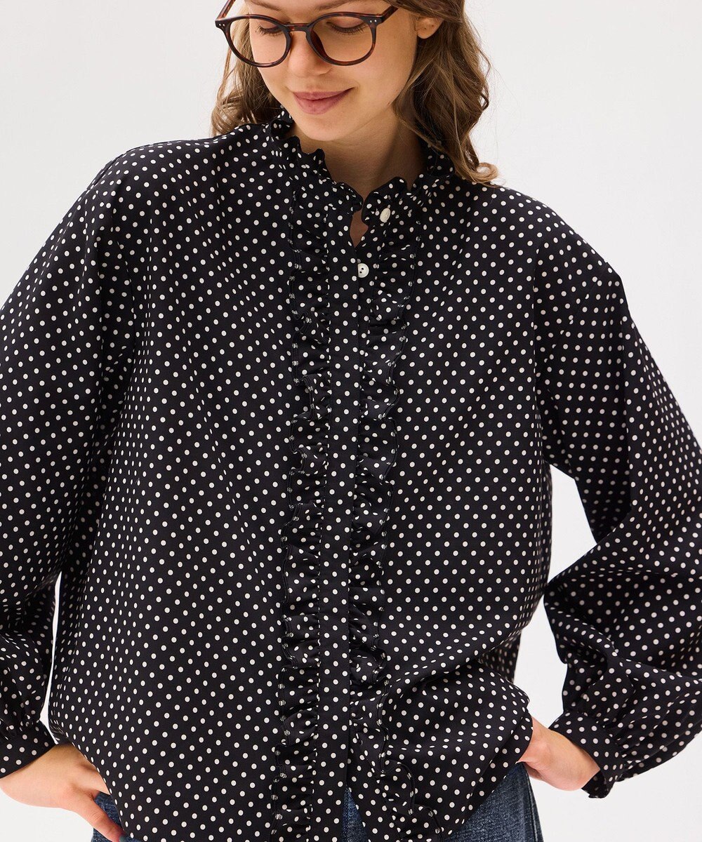 LENO POLKA DOTT BLOUSE / ドットブラウス 