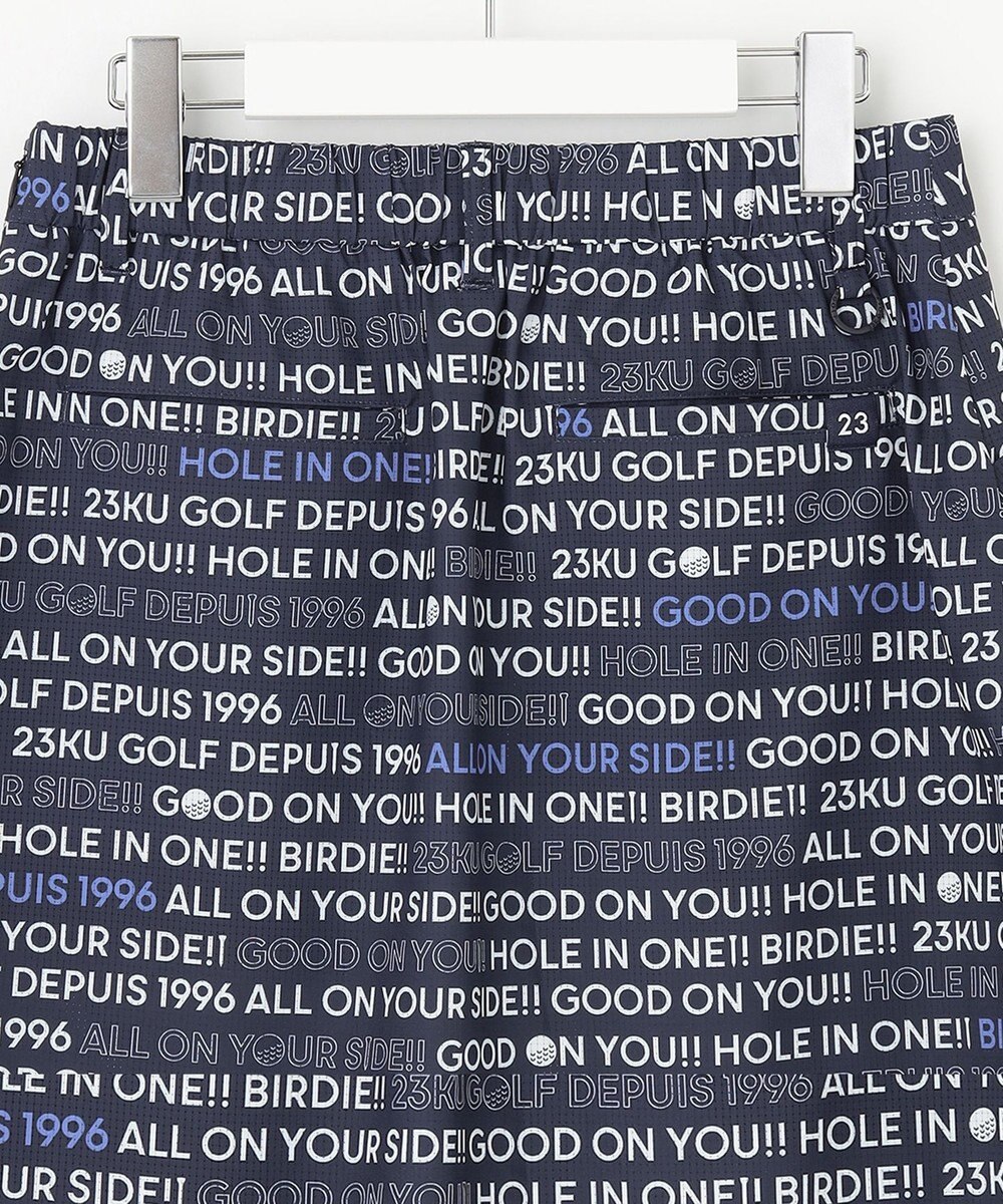 23区GOLF 【WOMEN】ロゴ総柄クールメッシュスカート 