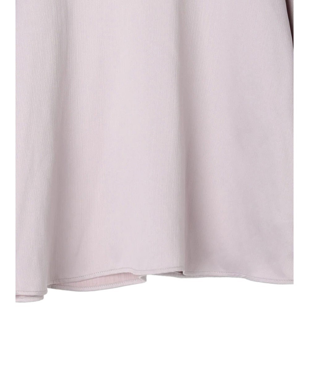 earth music&ecology チュール袖スタンドカラートップス 