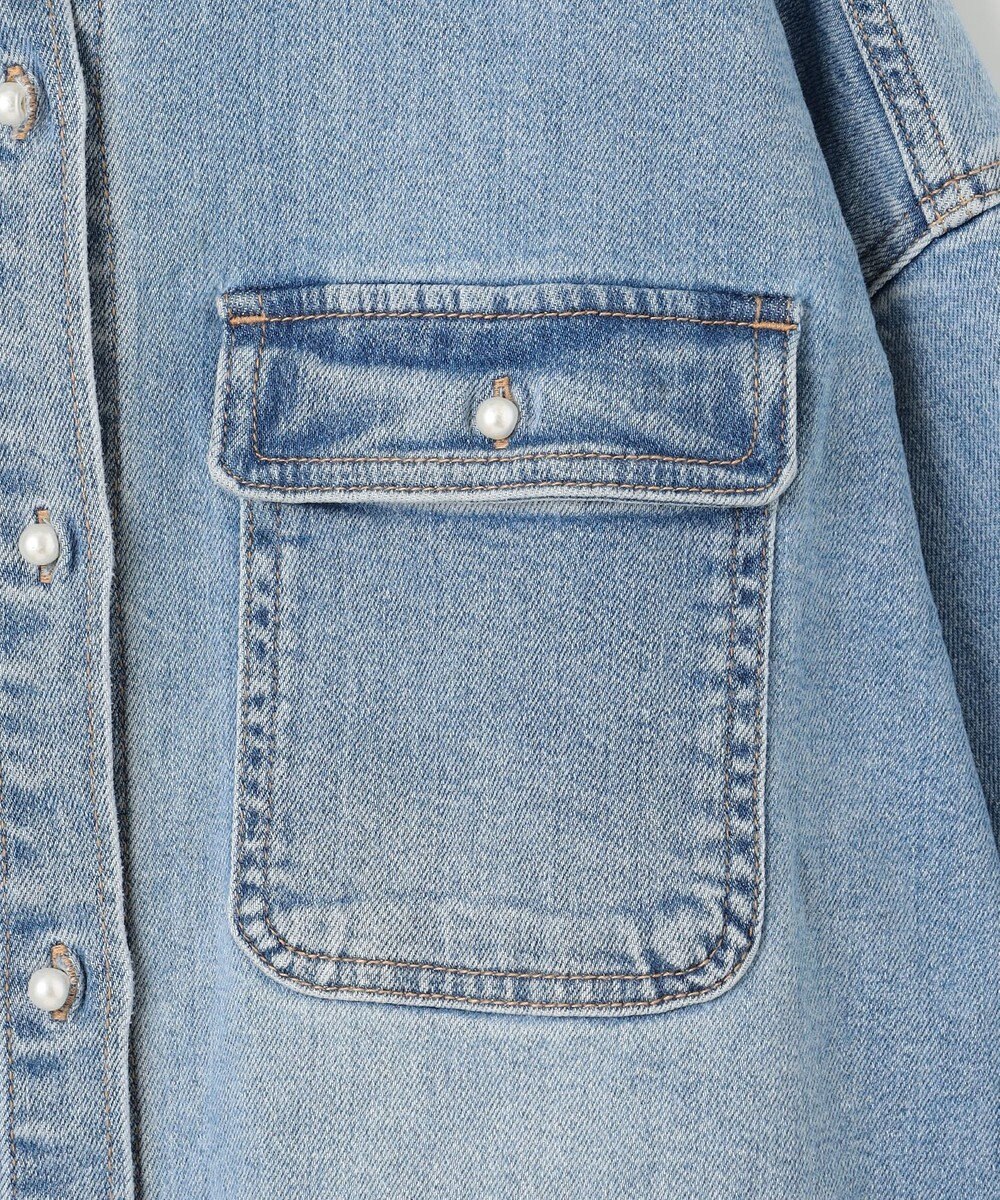 ANY 【洗濯機可/ストレッチ】デニムシャツ 