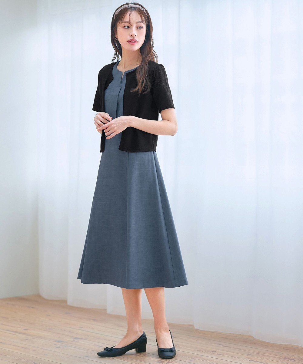 Tiaclasse L 【新色追加・洗える・UVケア・接触冷感】サマーニット半袖カーディガン 