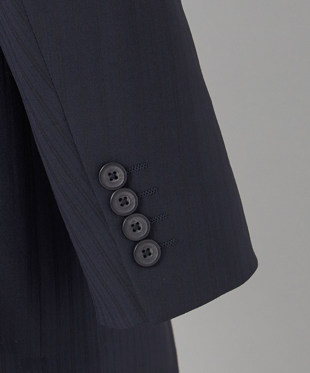 GOTAIRIKU 【御幸毛織】 WOOL×SOLOTEX ストレッチスーツ（平織/ネイビー） 