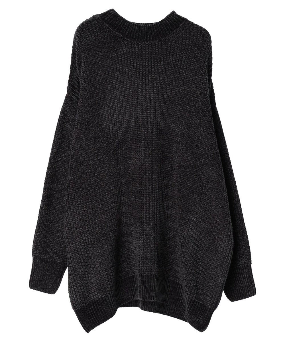 earth music&ecology シャイニーベロアモールチュニック 