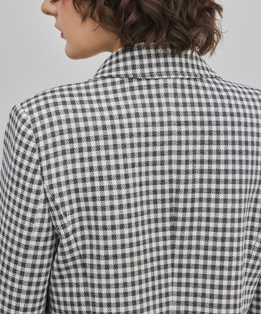 GRACE CONTINENTAL ギンガムダブルジャケット 