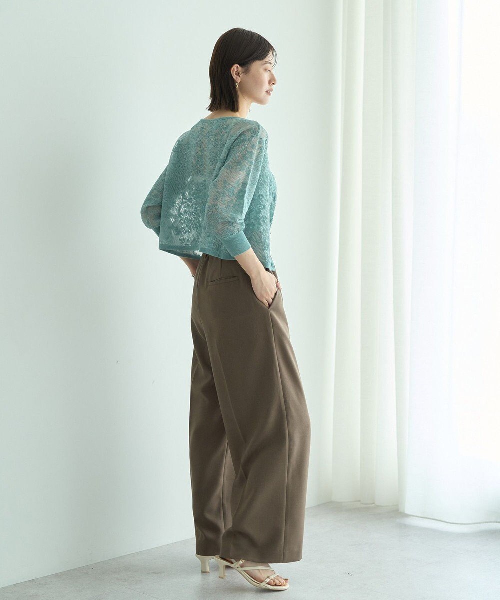 YECCA VECCA 【2点SET】インナーセットレース柄カーディガン 