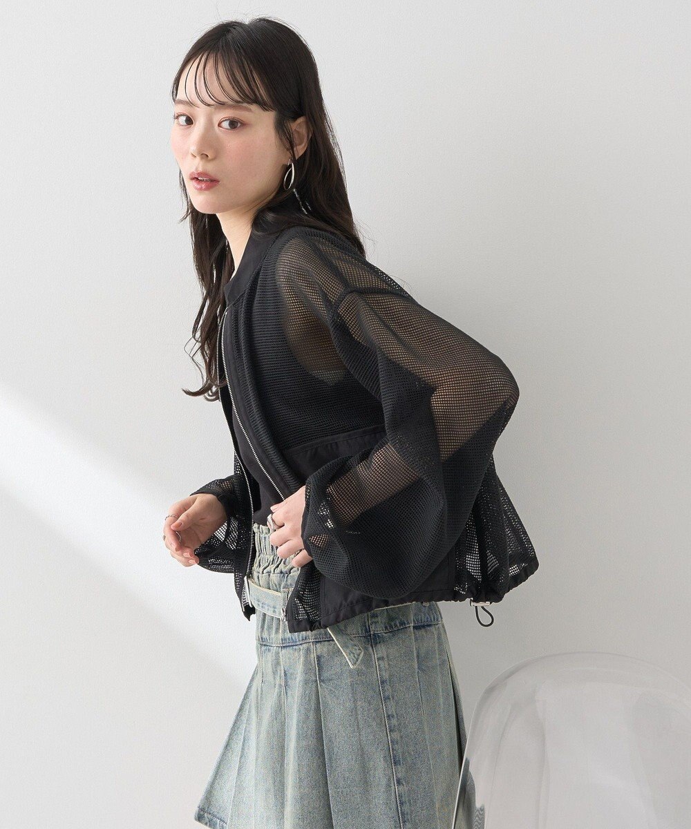 earth music&ecology メッシュブルゾン 