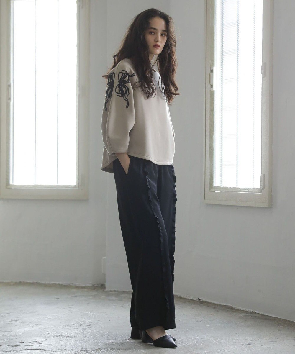 Green Parks ■ＥＳＣＡＲ　リボンコード刺繍プルオーバー 